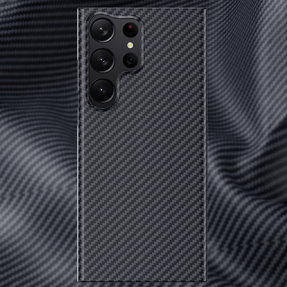 Back Case for Samsung Galaxy S23 Ultra Carbon Fiber Texture Aramid Fiber Ultra Slim Fall Proof Phone Cover Back Case for Samsung Galaxy S23 Ultra Carbon Fiber Texture Aramid Fiber Ultra Slim Fall Proof Phone Cover